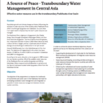 Рациональное использование водных ресурсов в трансграничном бассейне реки Падшаота